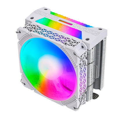 MACHINIST RGB CPU Cooler 120mm CPU Air Cooler Fan with 4 Heatpipes 30 Streamer LEDs 20dB 160W 4-Pin PWM Fan 800-1800RPM for Intel LGA 1700/1200/115X/2011/2011-3, AMD AM3/AM4/FM1/FM2