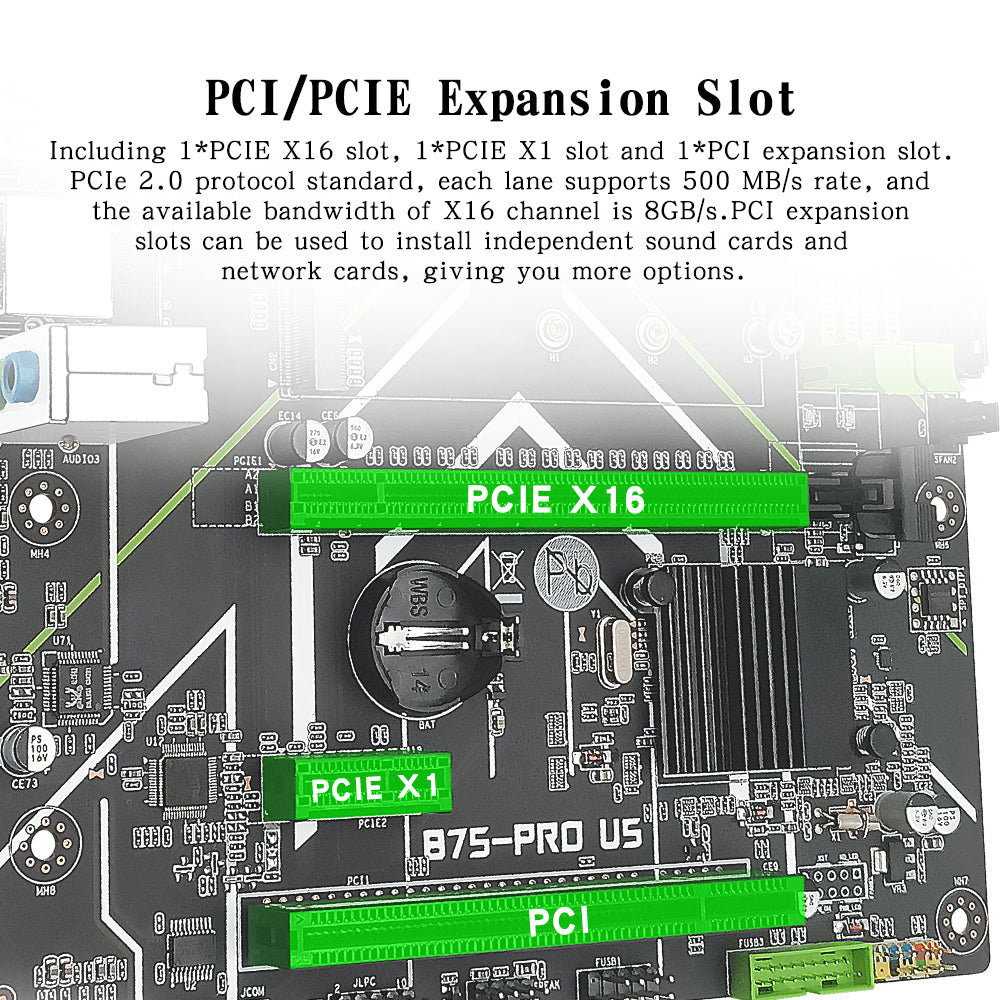 MACHINIST LGA 1155 Motherboard, B75 Micro ATX Computer Motherboards for Desktop PC (Intel 2th/3th Gen, PCIe 2.0, NGFF M.2, PCI, DDR3, SATA 6Gb/s, USB 3.0) for Core i3,i5,i7/Xeon E3 V2/Pentium