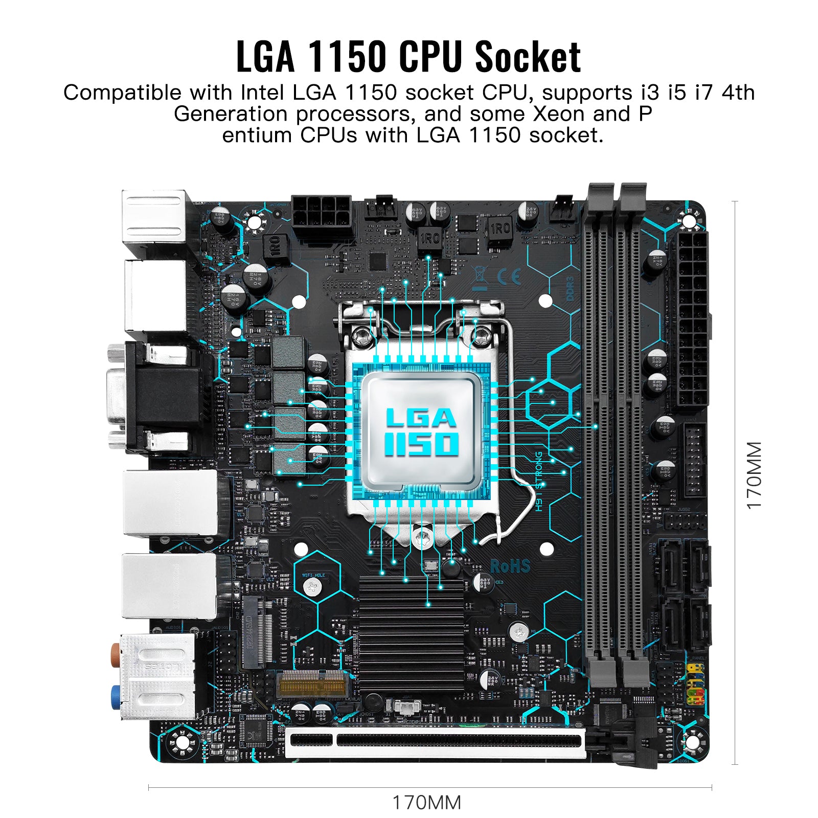 MACHINIST H97 Strong LGA 1150 Motherboard for Intel 4th Gen Core ...