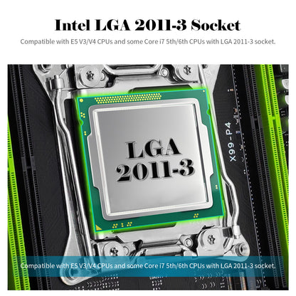 MACHINIST X99 P4 Motherboard LGA 2011-3 Slot Support Intel Xeon v3 v4 CPU Processor DDR4 RAM Desktop Memory M.2 NVME SATA 3.0