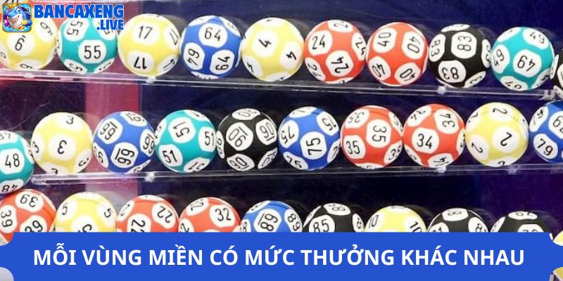 Mỗi vùng miền có mức thưởng khác nhau